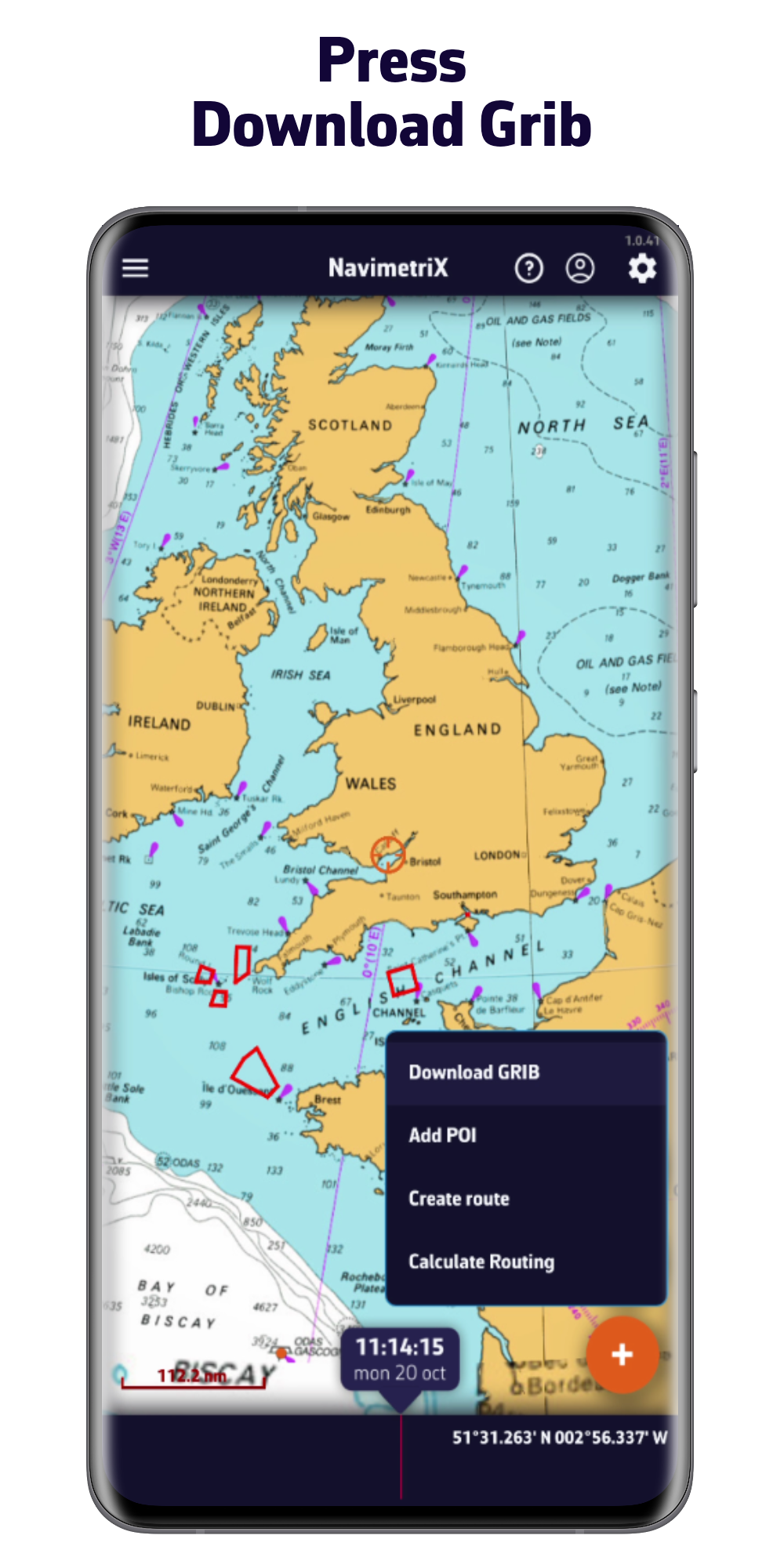 Press Download a Grib