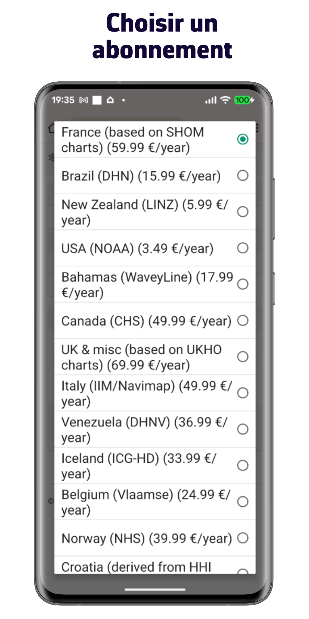 Choisir un abonnement
