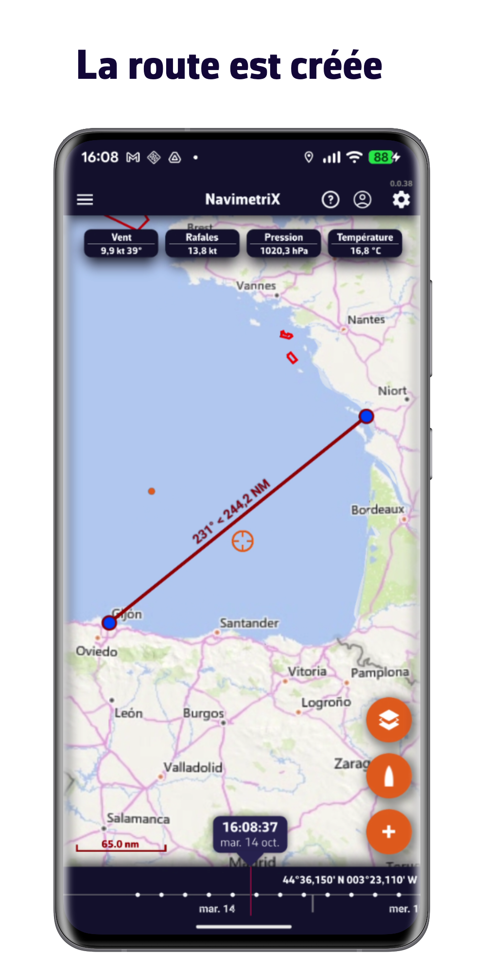 La route est créée